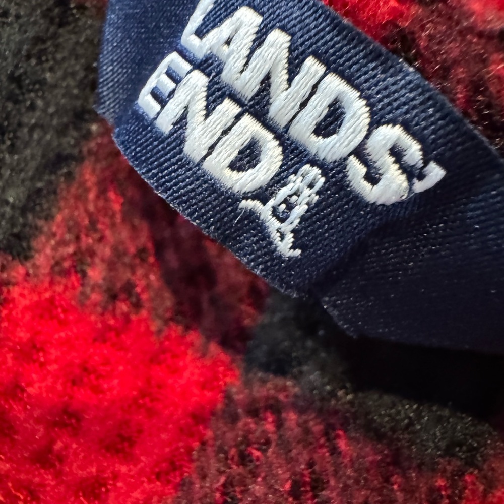 NWT LANDS END Buffalo Plaid 2pc PAJAMA SET Men’s L Soft Machine Wash Christmas - Picture 5 of 9
